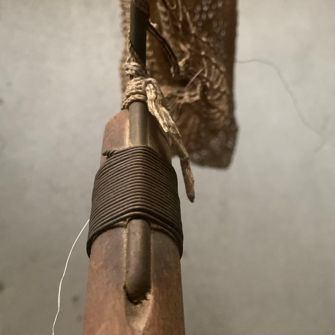 古い 玉網 タモ 古道具 アンティーク オブジェの通販はau PAY