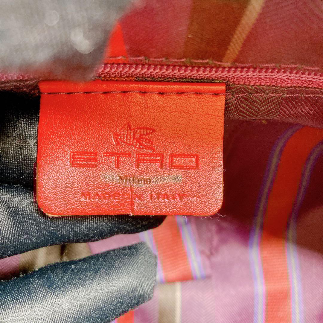 ✨綺麗✨ETRO エトロ マルゴット トートバッグ ペガサス金具 金具 レザー