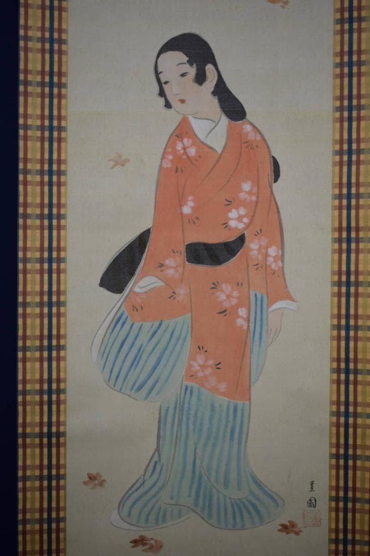 不詳/作者不詳/人物図/布袋屋掛軸HJ-706