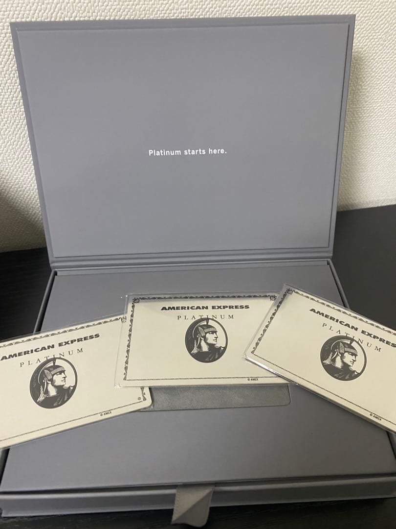 米国版新品】アメックスミラーカードノベルティプラチナ3枚セット