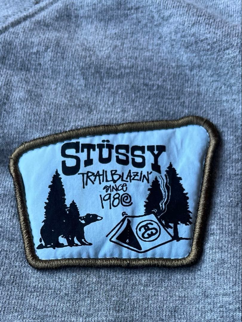 リ*タ様 【希少】Stussy フルジップパーカー サーマル 90s ステューシ