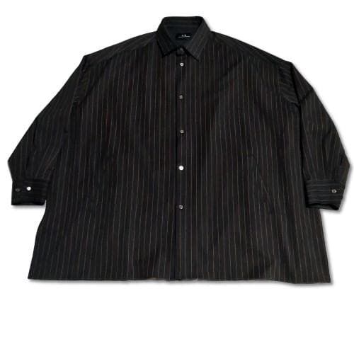 MBストライプオーバーシャツアウター Sサイズ ブラック 匿名配送