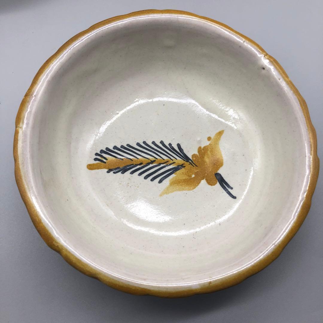 メキシコプエブラタラベラ焼ビンテージ陶器伝統工芸バード鳥ボウル鉢19cm5点A