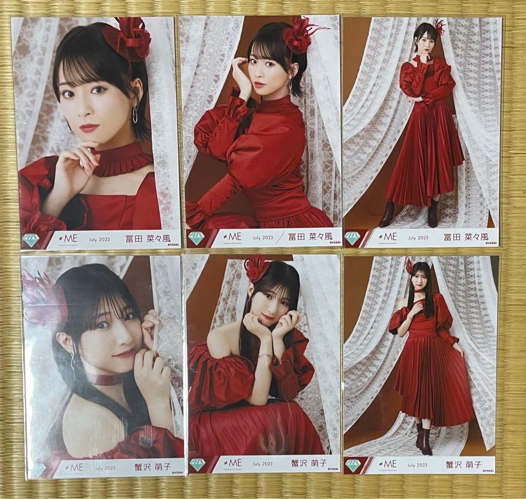 ≠ME ノイミー 蟹沢萌子 生写真 直筆 ピオニーズ チュウ