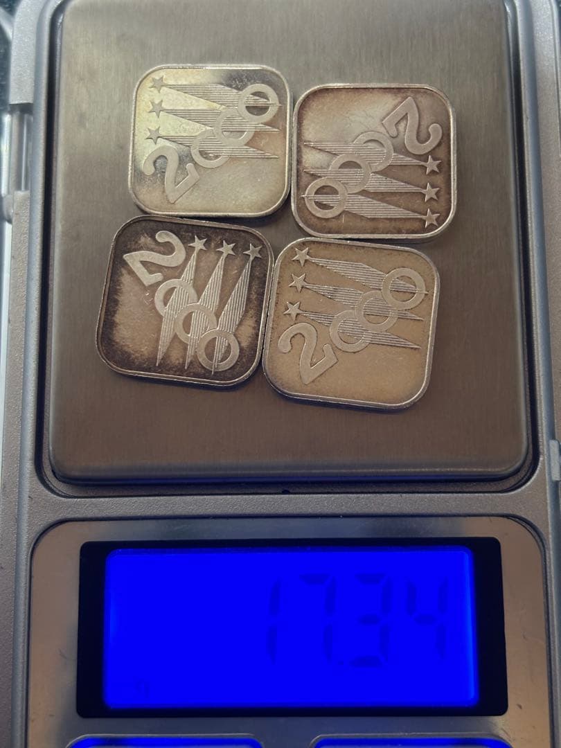 造幣局　ミニ　純銀メダル　 4枚セット 17.34g シルバー