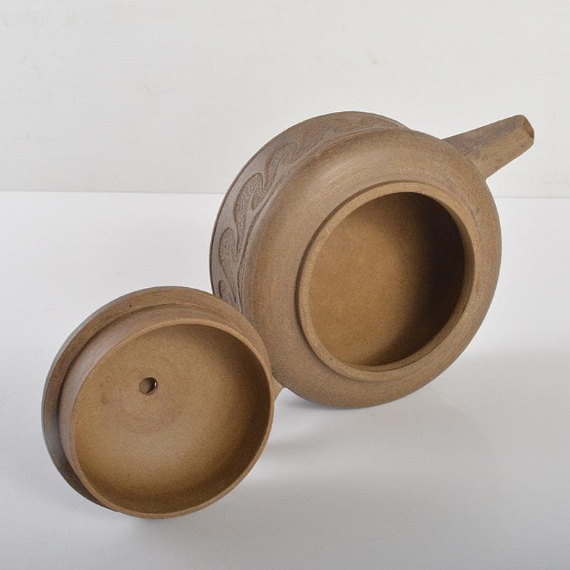 中国 顧景舟銘 紫砂 朱泥 急須 茶壷 V R6903