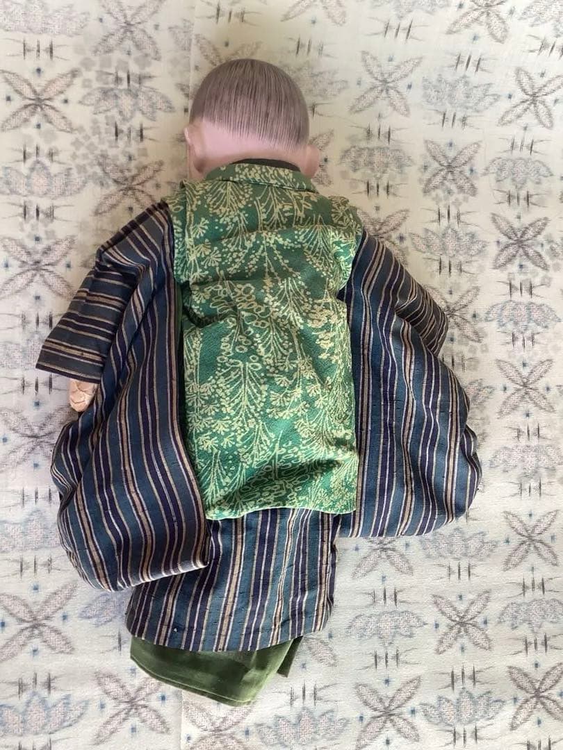 市松人形 松菊 竹取物語 抱き人形 アンティークドール ビスクドール 40cm