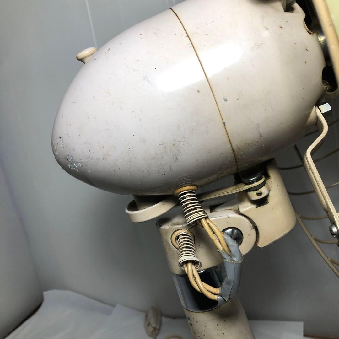レトロ 扇風機 3枚羽 30cm扇 三菱 D-12M 藤 当時物