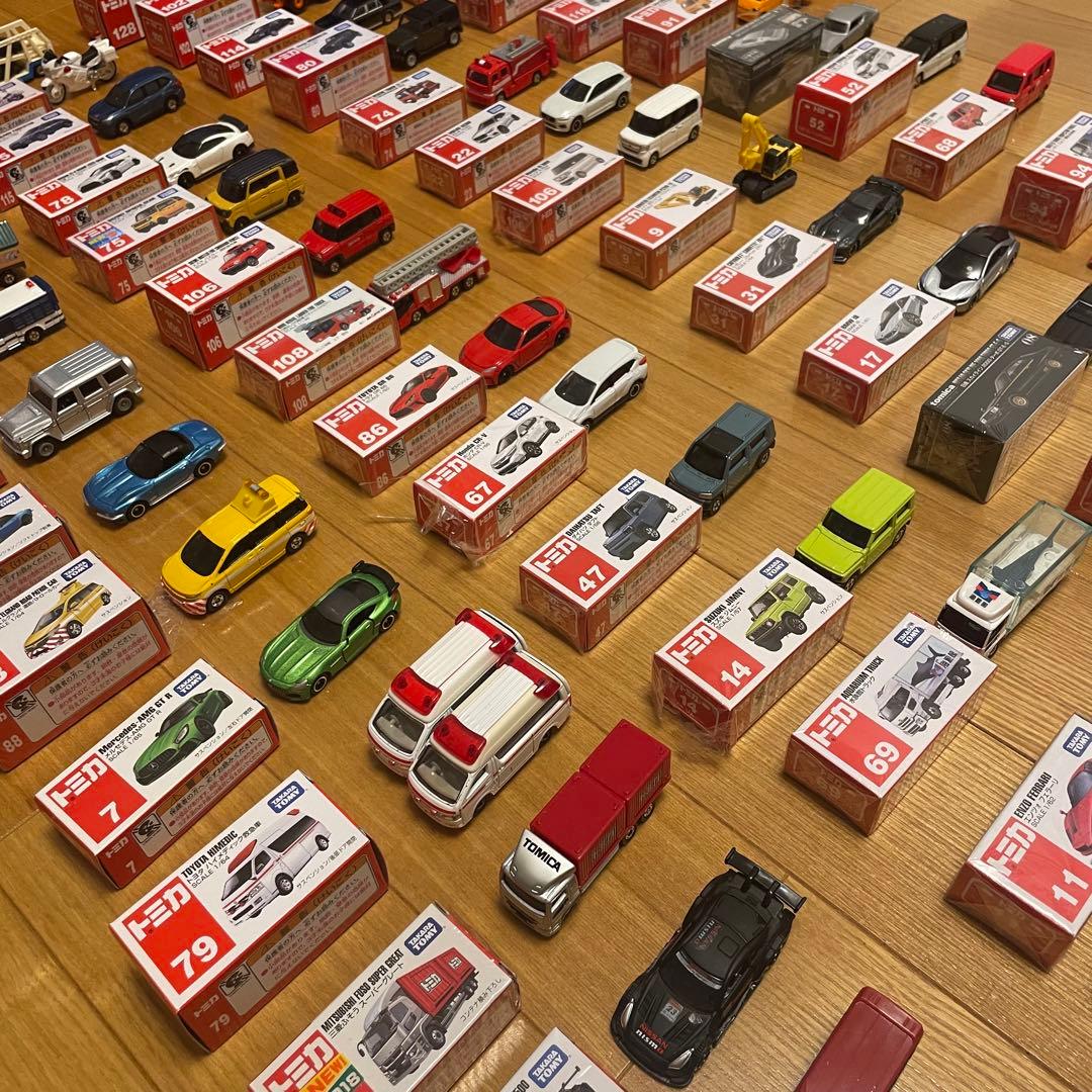 【TOMICA】トミカ等109台！まとめ売り　箱付きドリームトミカ入り！