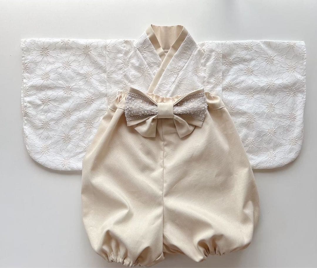 ❁⃘ベビー袴　ベビー着物❁⃘60-100ワンサイズ お食い初め