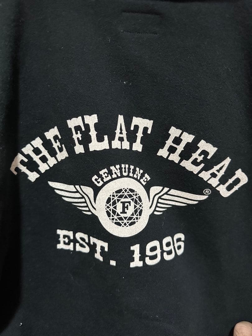 THE FLAT HEAD ブラック パーカー サイズ42