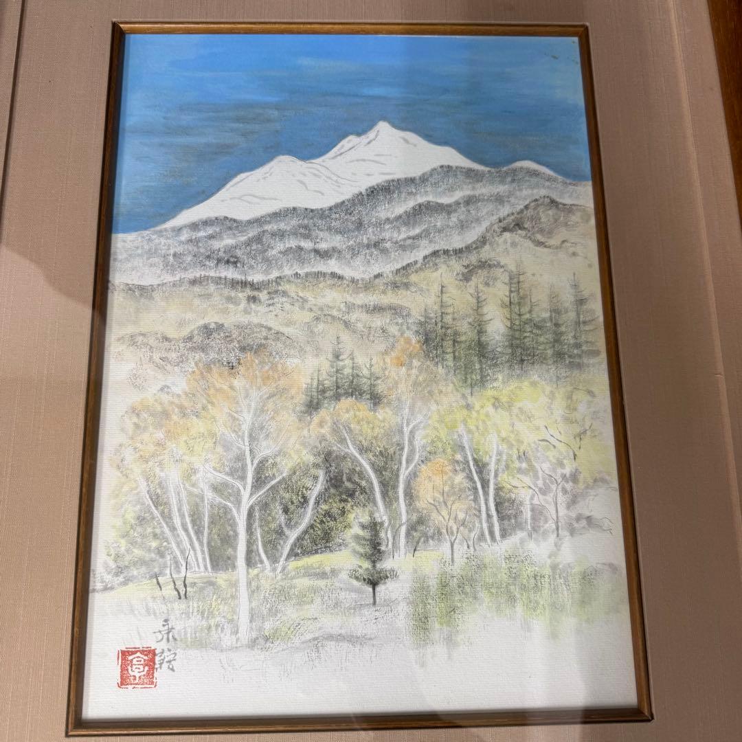 絵画 西田亨 乗鞍 風景画 定価41万円