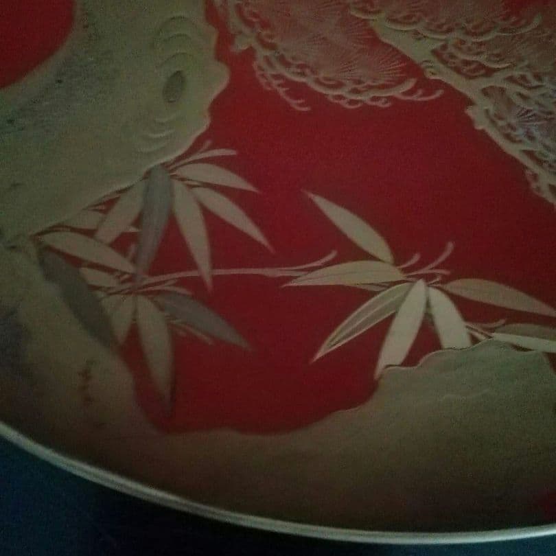 漆工芸　朱漆　金蒔絵　木盃⑦　江戸から明治時代　七組盃のひとつ