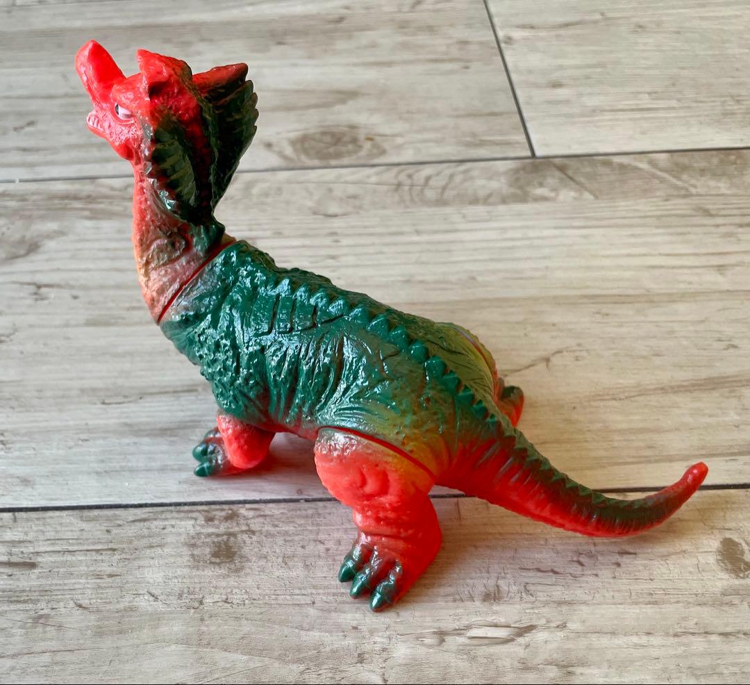 リッガー ソフビ人形 ポピーキングザウルス極美品マルサンブルマァク