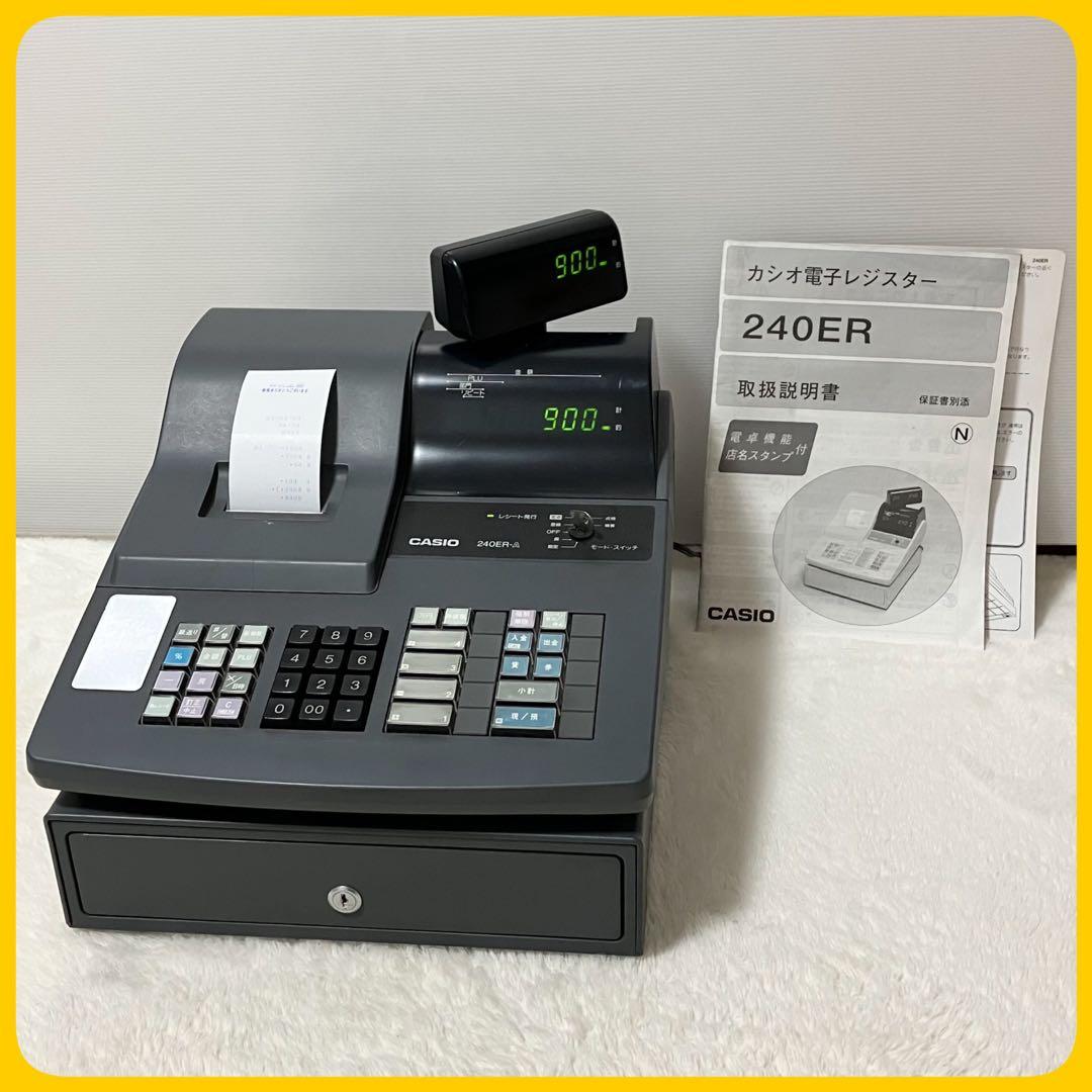 カシオ CASIO 説明書付 240ER-A レジスター 店舗 会計