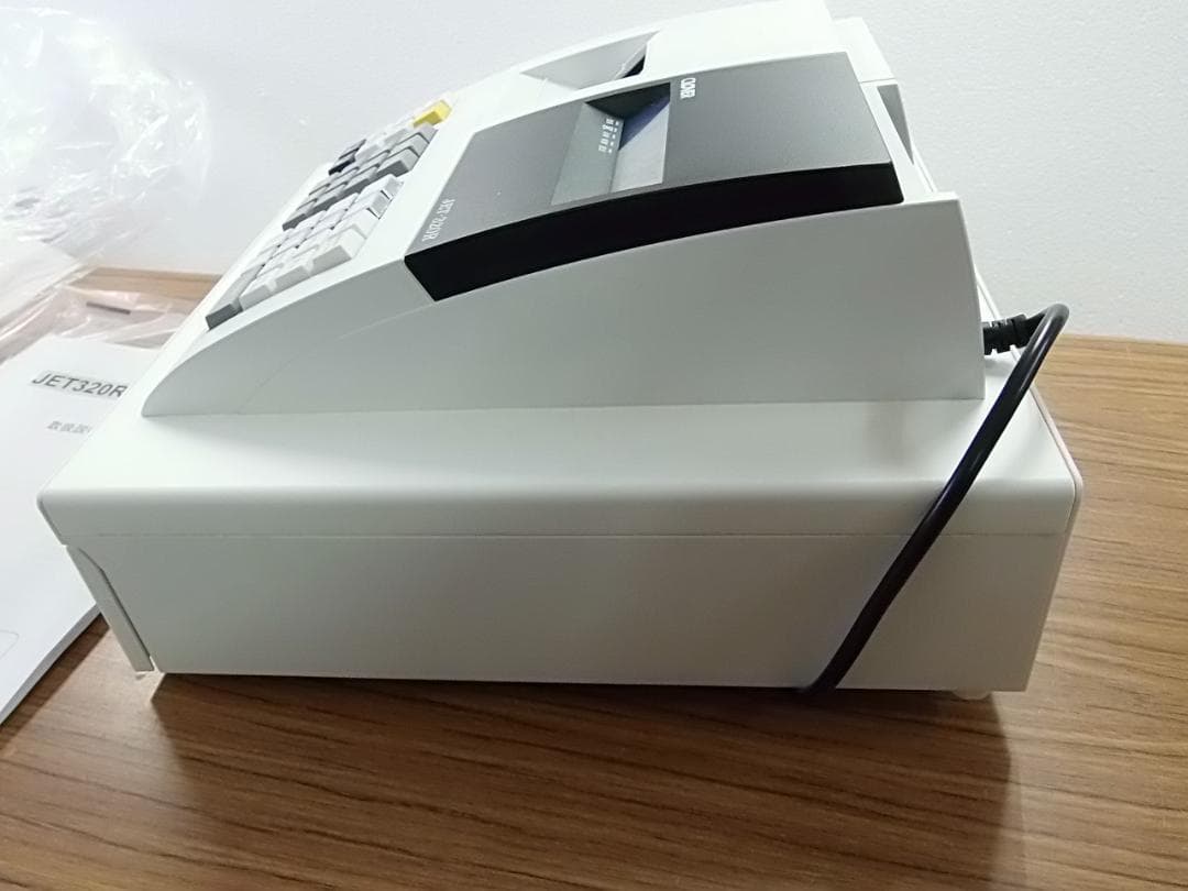 ほぼ新品1/28レジスター JET320R 複合税率インボイスレジスター