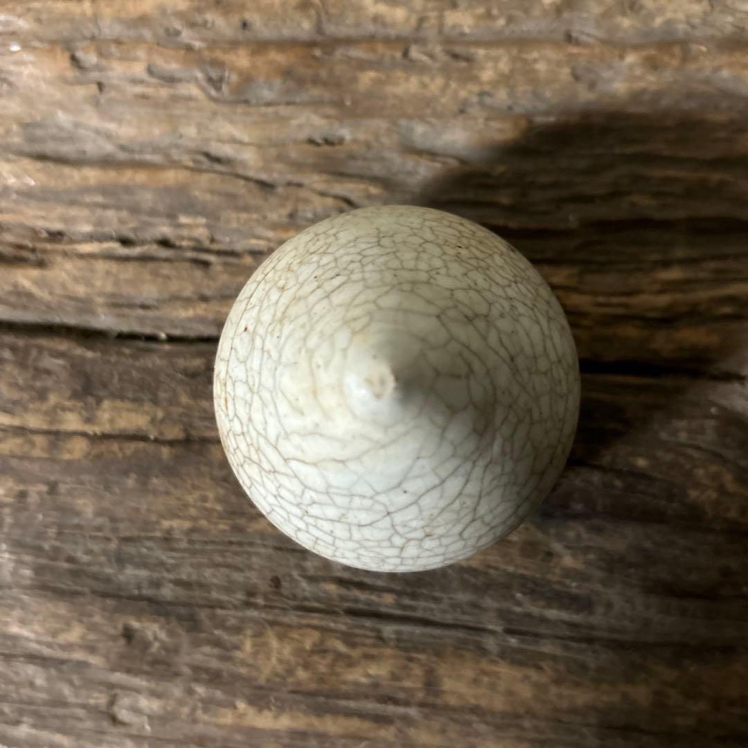 李朝白磁 明器 1点 宝珠 蓮峰 祭器 骨董アンティーク 検:白洲正子