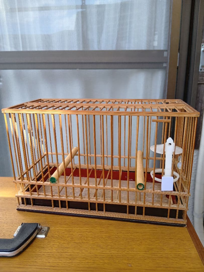 メジロ籠 ヨシガイ8寸5分 手作りデコラ八羽箱 かご8個