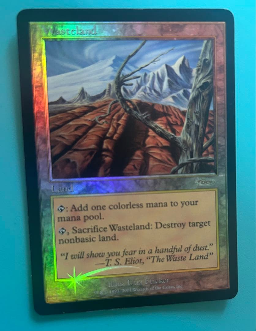 【MTG】　不毛の大地　foil ジャッジ褒賞