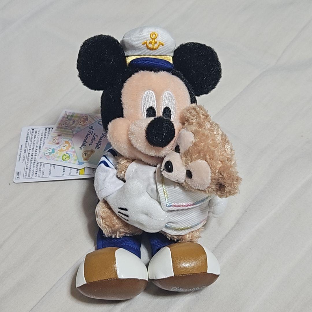 東京ディズニーシー ミッキーマウス ダッフィー ぬいぐるみバッジ