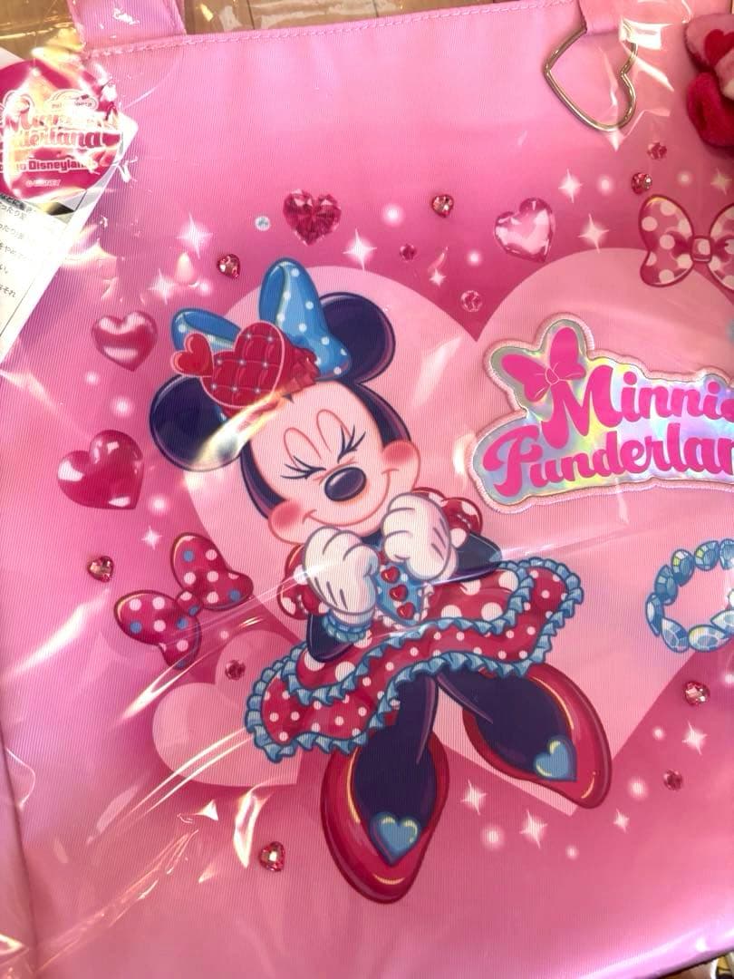 ❤︎ミニーパルパルーザ2026トートバッグ&ミニーぬいぐるみチャーム❤︎