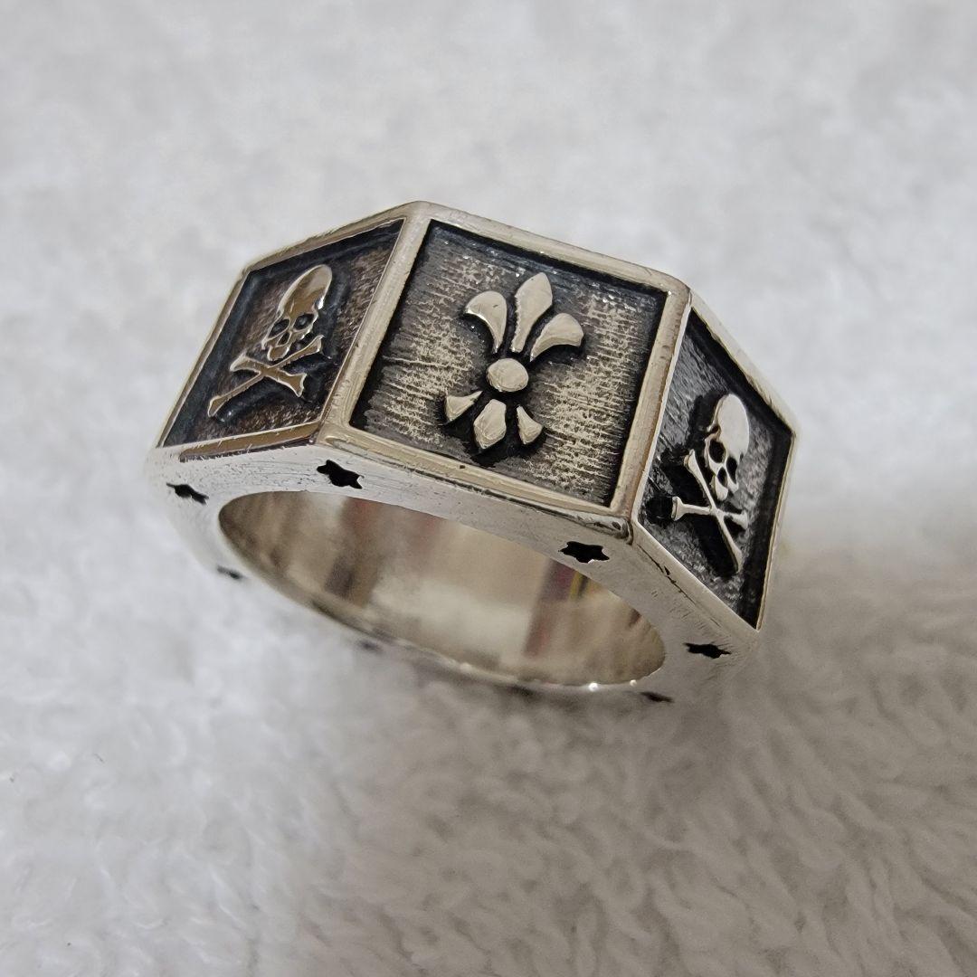 A&G 八角リング シルバー925 指輪 6号 ネックレス・ペンダントにも！