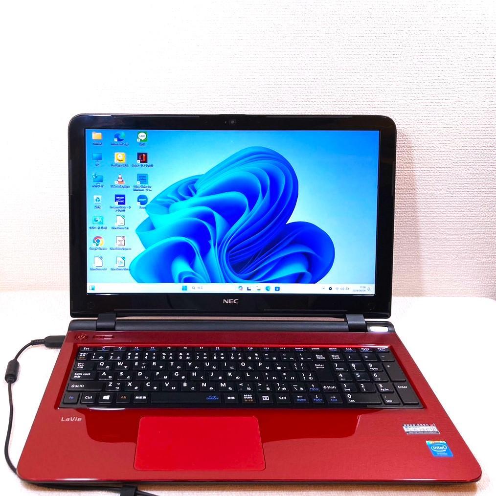 早い者勝ち】美品のレッド/すぐに使える/初心者も安心/Win11/大容量8GB