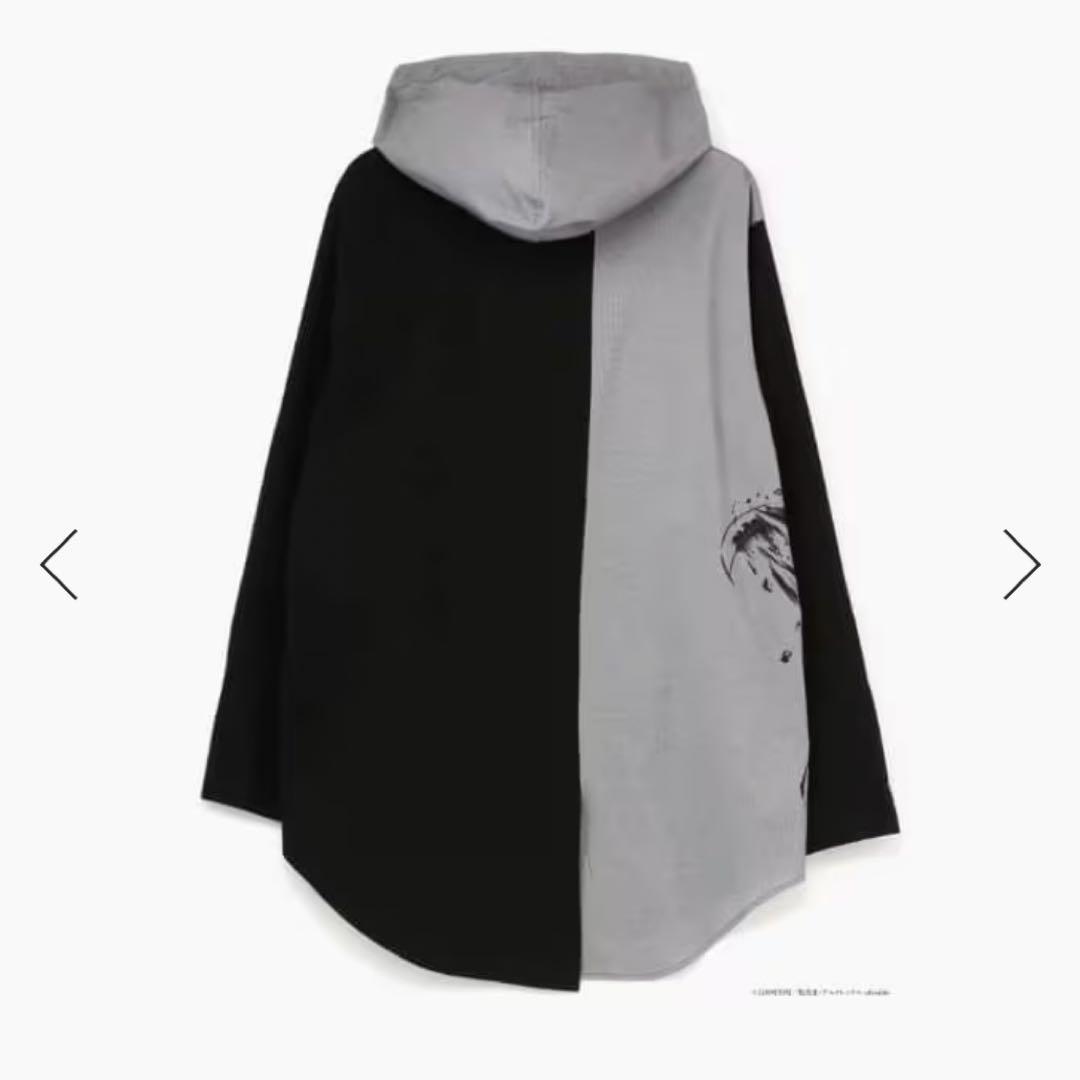 Ground Y×鬼滅の刃　ヨウジヤマモト　煉獄杏寿郎 パーカーシャツ　黒