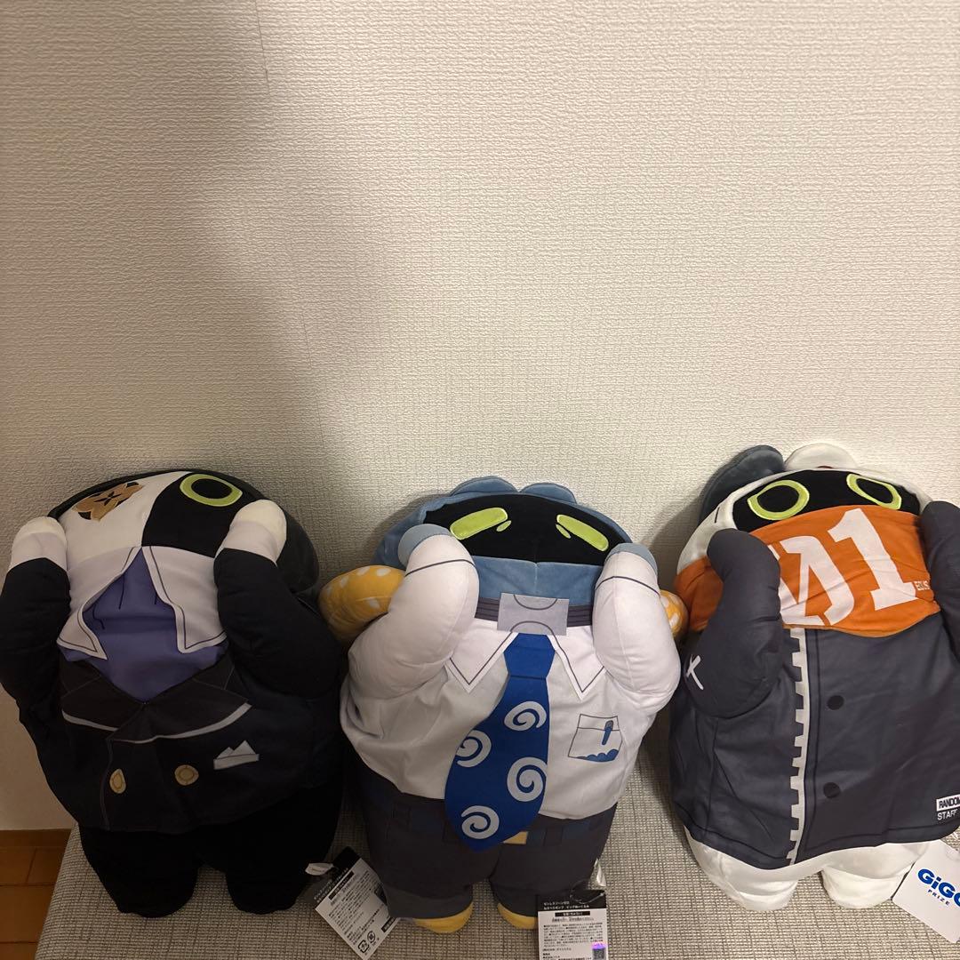 GIGO限定 ゼンゼロ ボンプ 寝そべりぬいぐるみ 3種 コンプセット