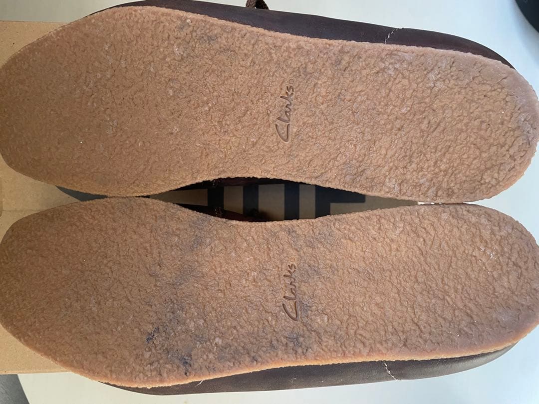 Clarks クラークス レザー ブラウン ワラビー アメリカで購入 27cm