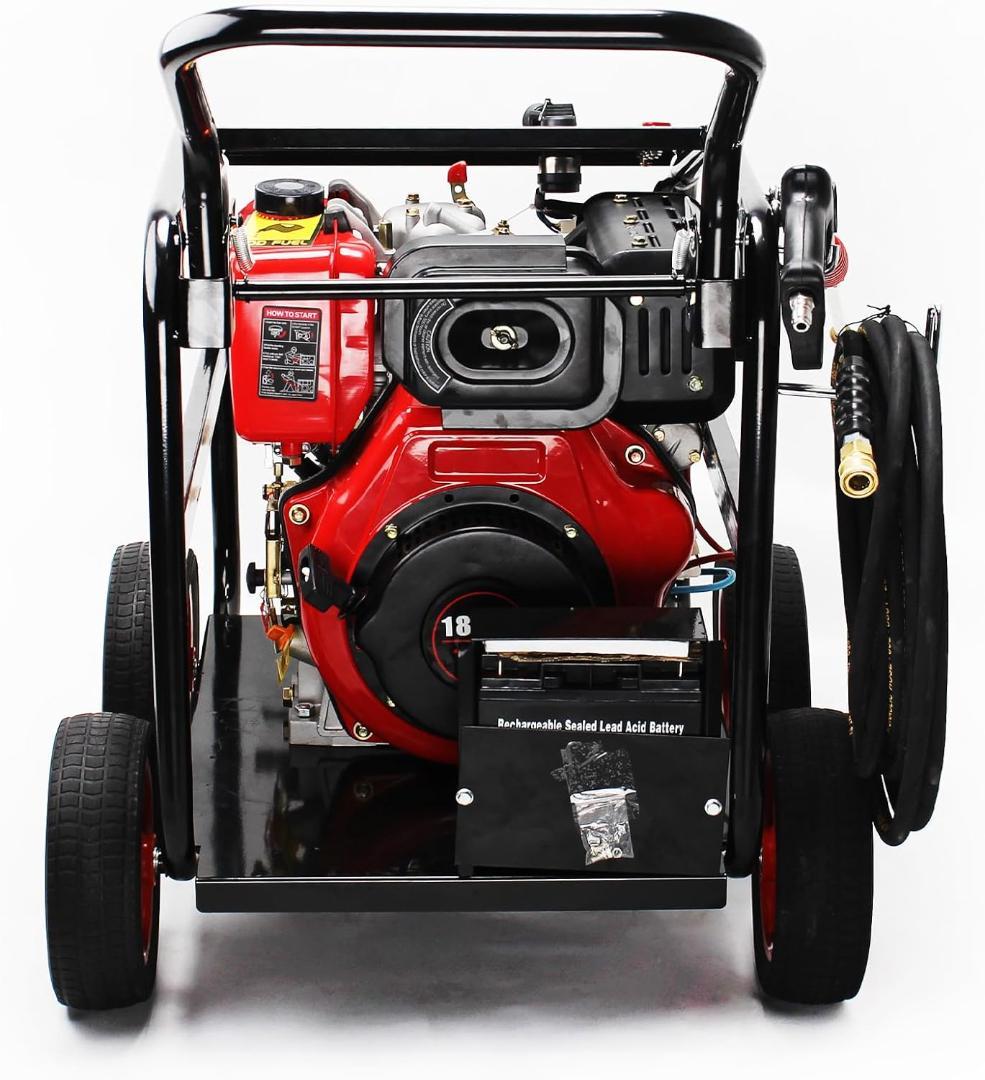 エンジン高圧洗浄機 キーで起動 ディーゼル燃料 エンジン式高圧洗浄機 高圧