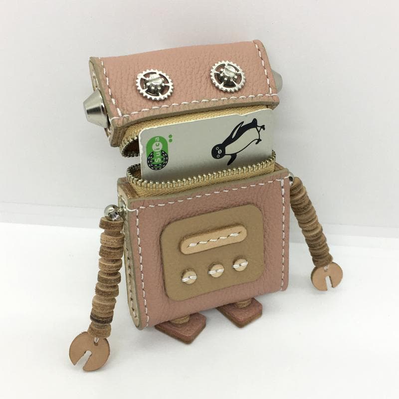 ★本革★ ロボット カード入れ ケース 小銭入れ レザー ハンドメイド