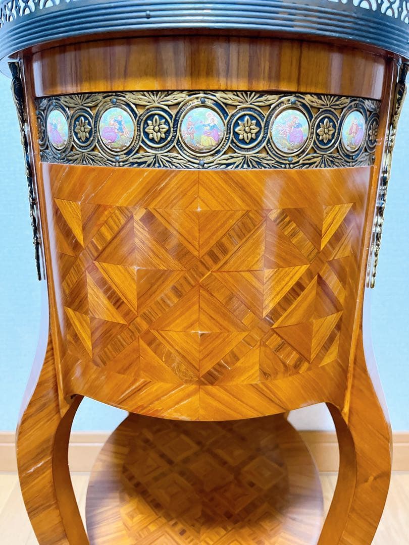 最高級 スペイン家具 マリネール コンソールチェスト 寄木細工