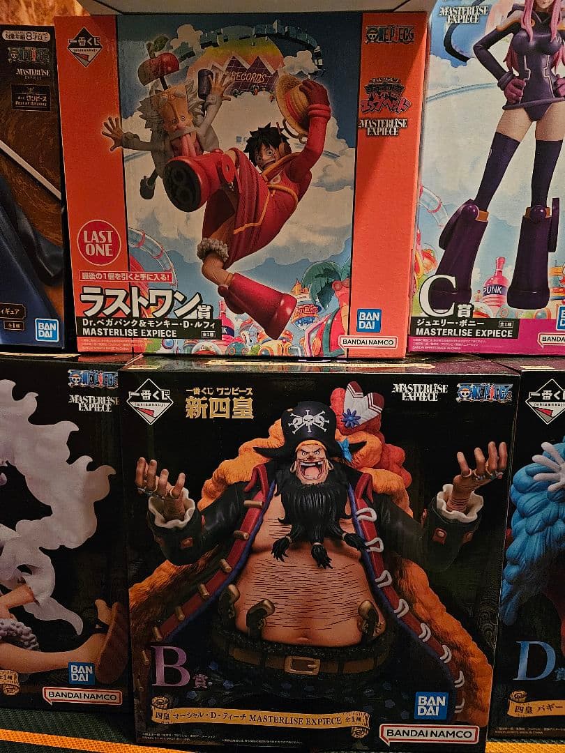 一番くじ ワンピース ギア5ルフィ バギー 黒ひげ イワンコフ