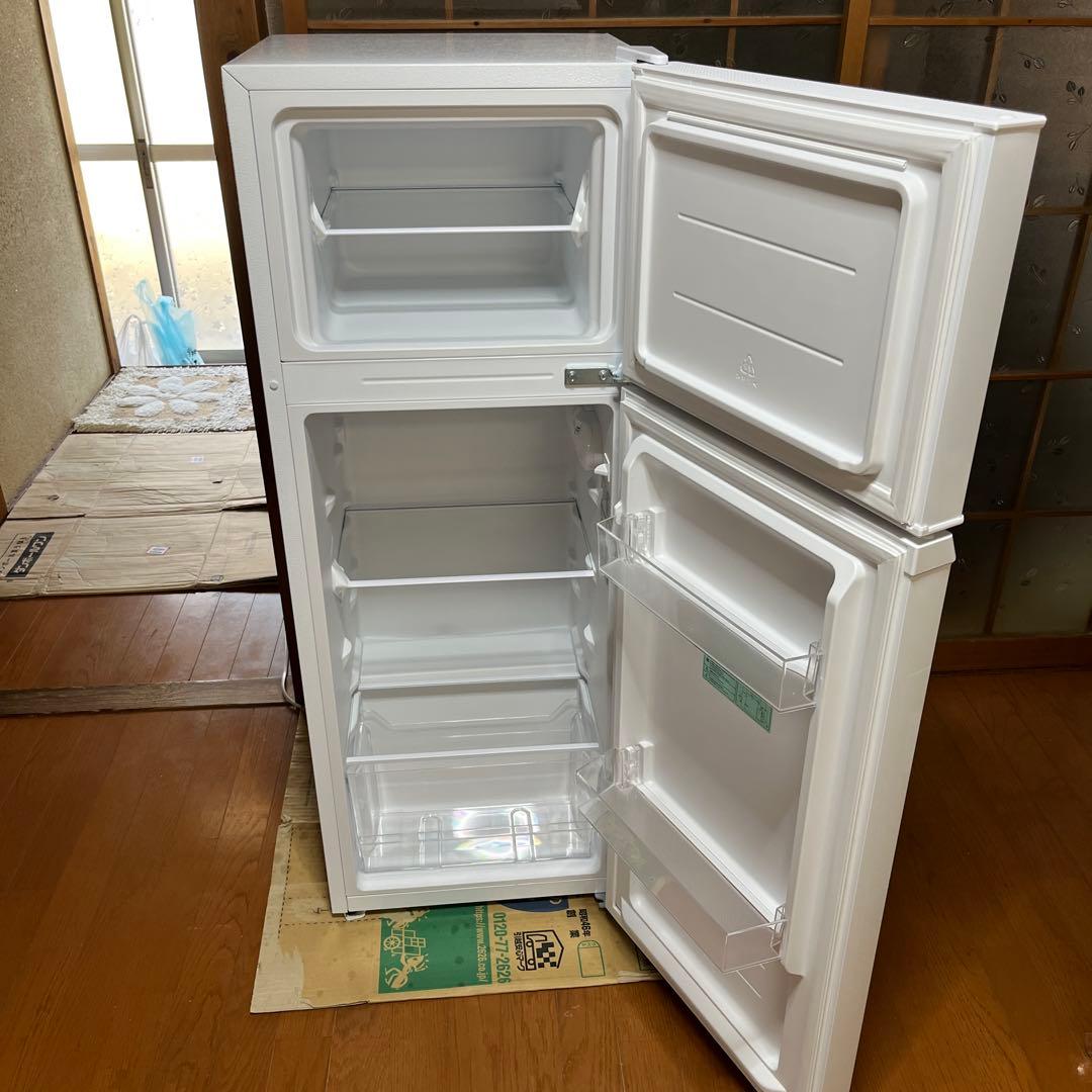 2ドア120リットル冷蔵庫