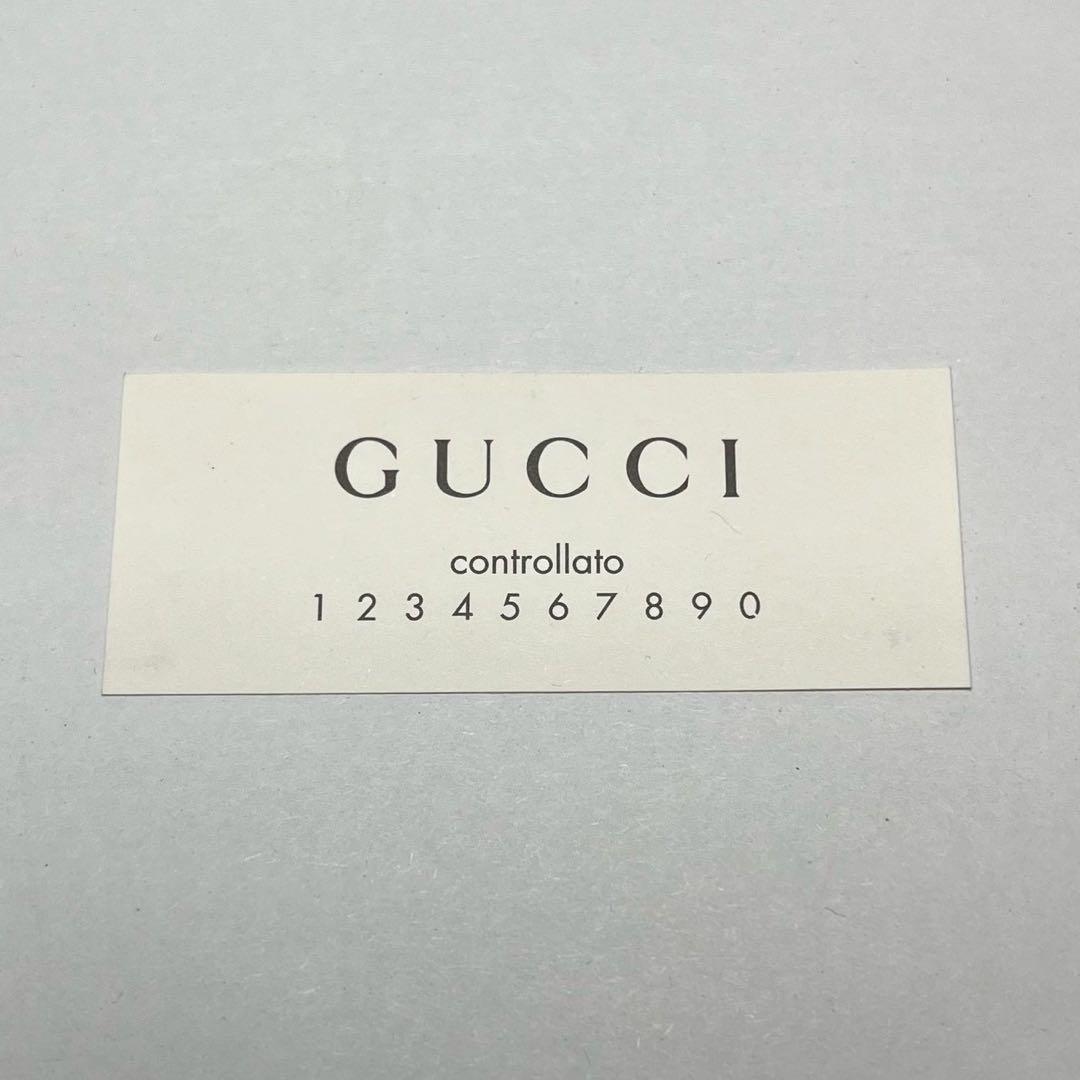 GUCCI グッチ シマ GG柄 二つ折り財布 ラウンドファスナー ブラウン