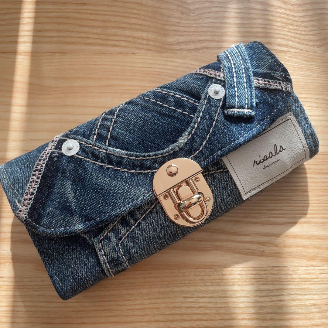 デニムリメイク 長財布 ウォレット
