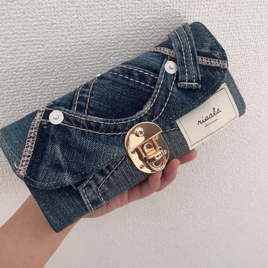 デニムリメイク 長財布 ウォレット