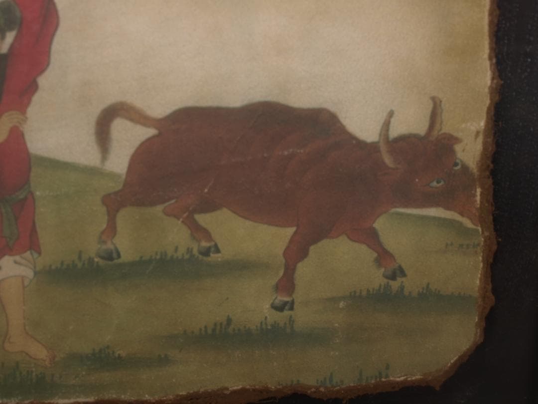 中国唐時代 敦煌莫高窟壁画 彩絵 人物像 発掘品 AK1733A10-4 - メルカリ