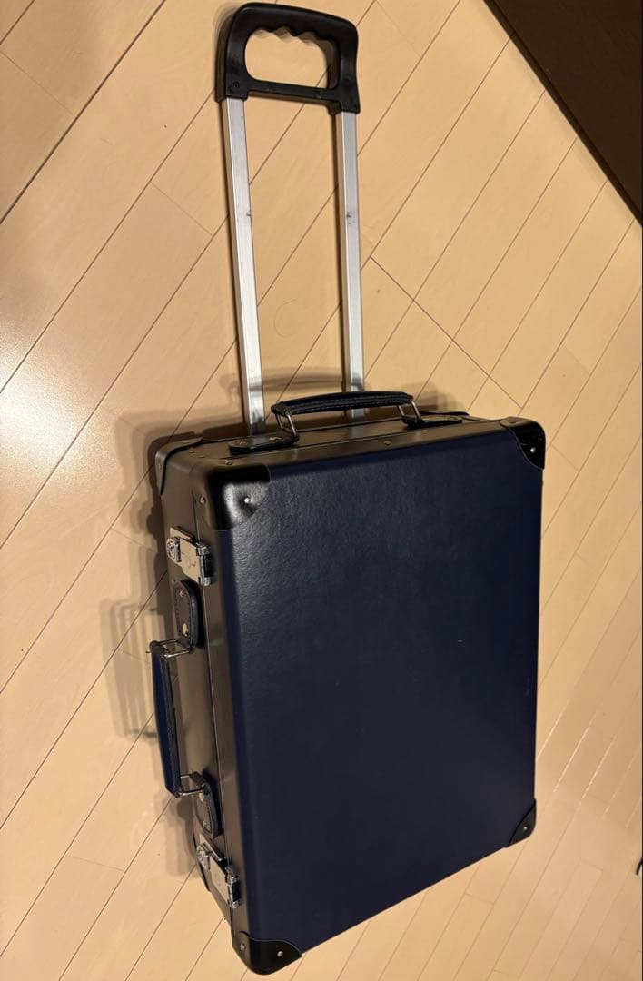 GLOBE TROTTER グローブトロッター スーツケース ネイビー 二輪