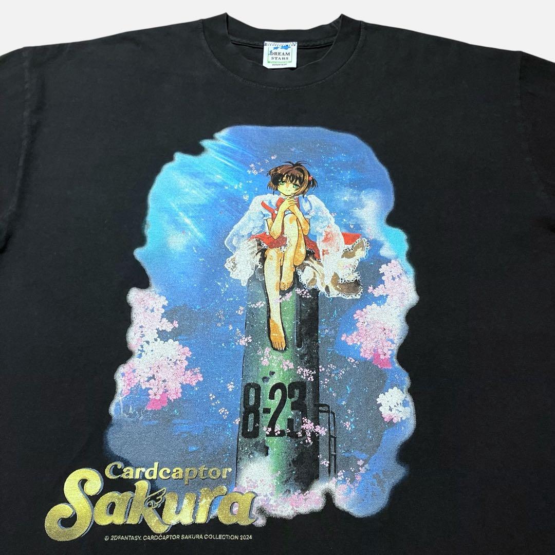 【L】カードキャプターさくら アニメ Tシャツ 古着 カードキャプターさくら/Tシャツ/木之本桜/Mサイズ（日本サイズ）