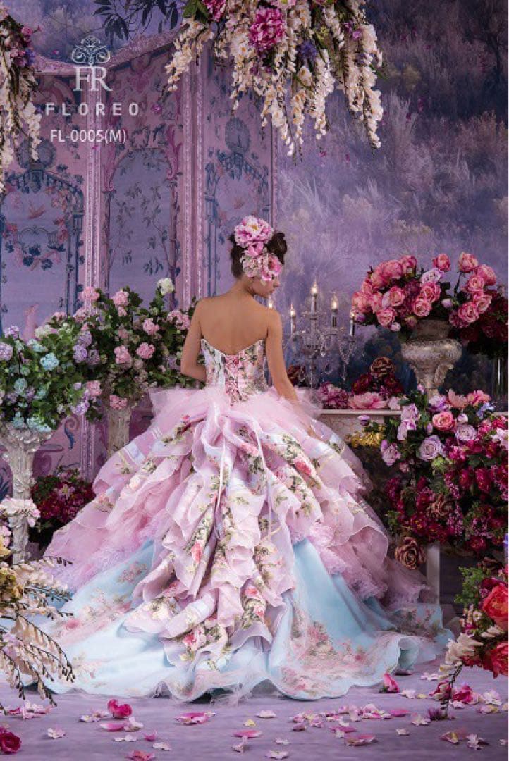 FLOREO FL-0005(M) 11〜13T カラードレス ピンク