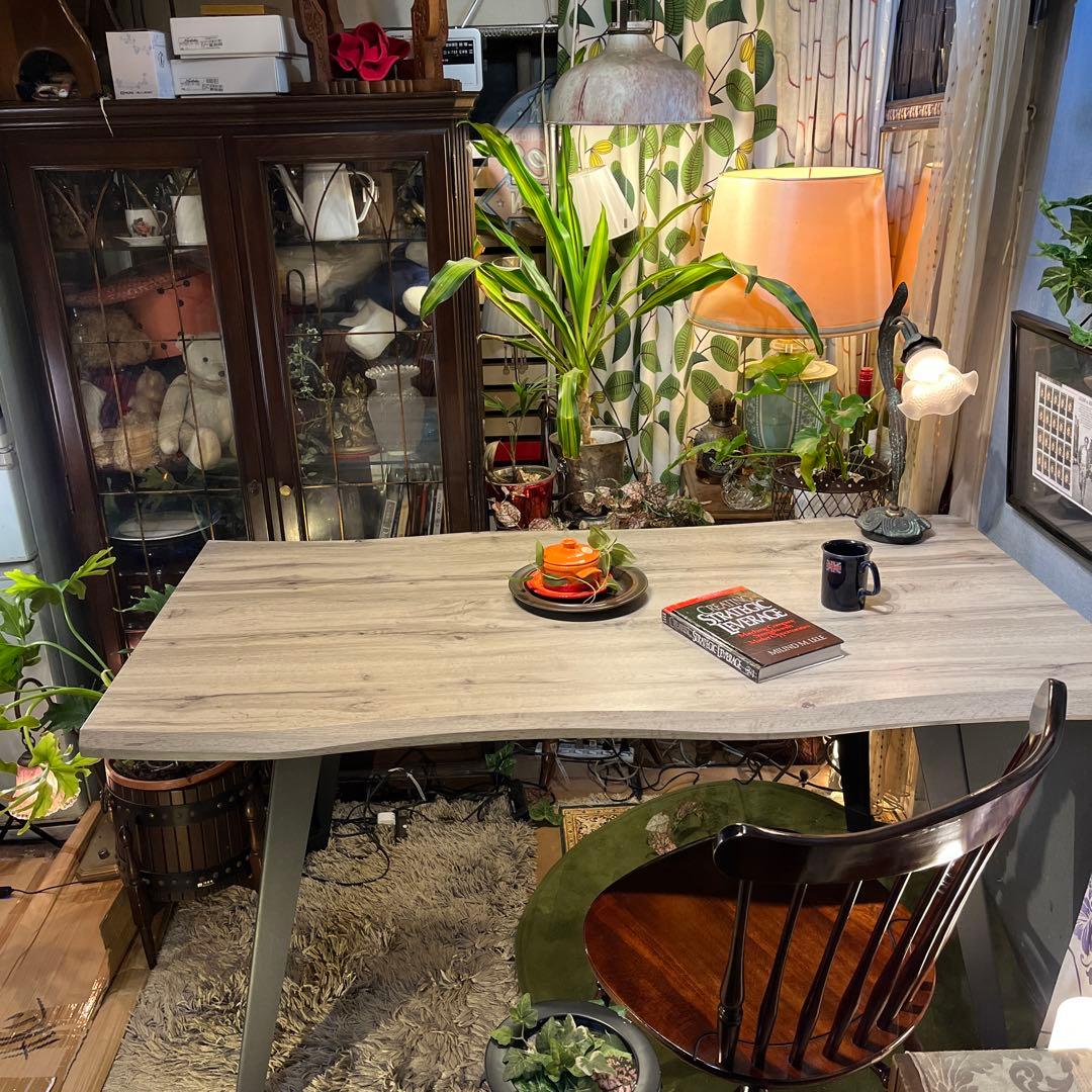 なっちゃん 　天板のみ　インダストリアル系　一枚板風　ダイニングテーブル