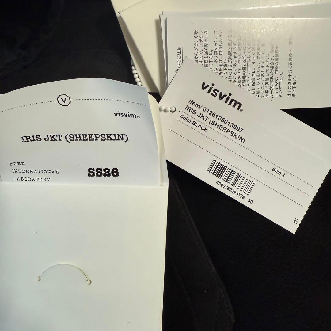ジャケット・アウター visvim IRIS JKT (SHEEPSKIN) black size4