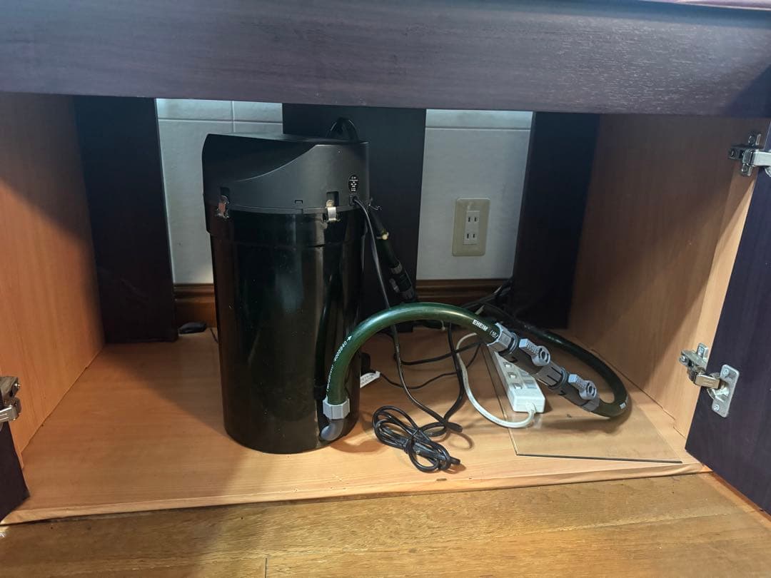 その1大型水槽 (ガラス水槽 オーバーフロー水槽 キャビネットセット)