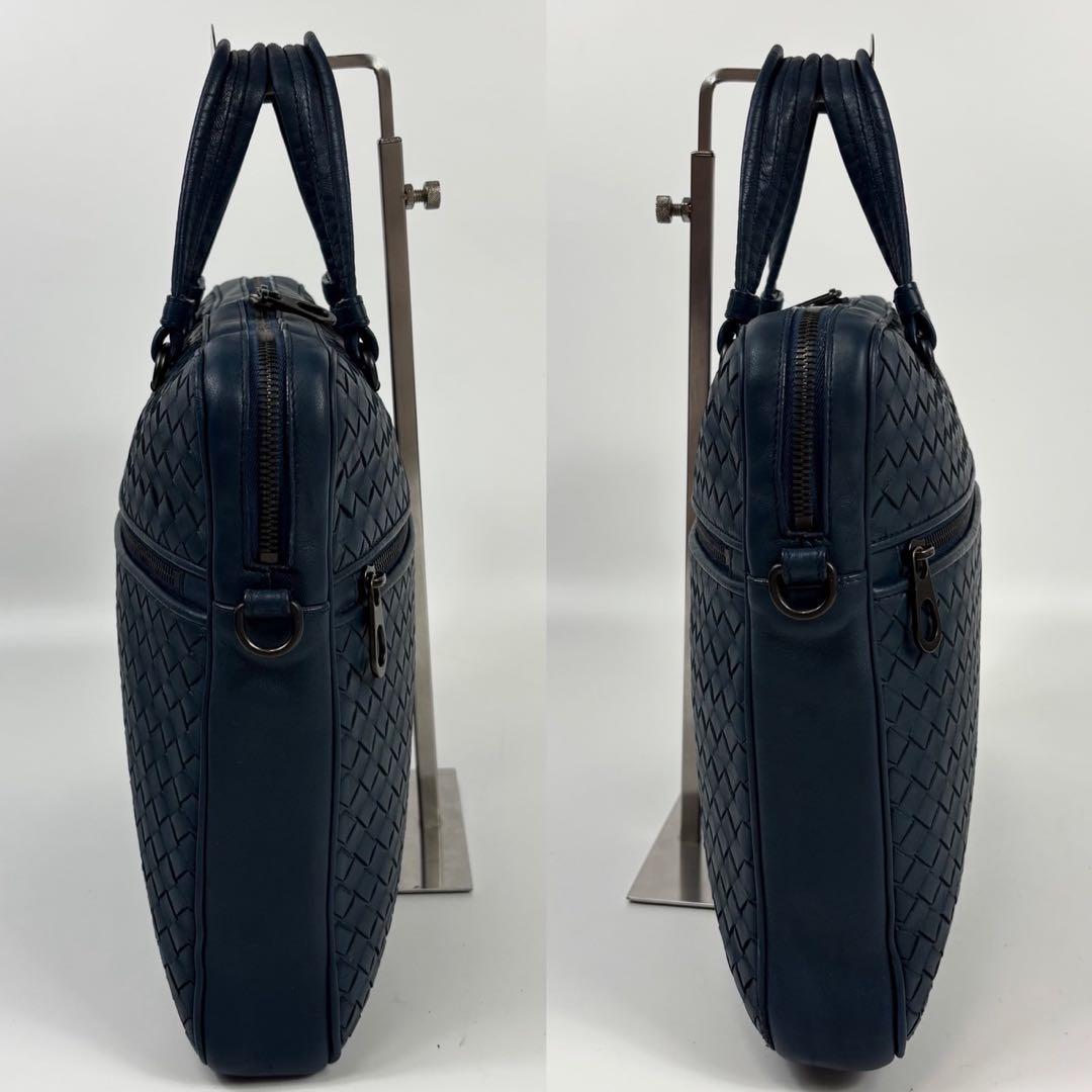 【極上】ボッテガ ビジネスバッグ 2way イントレチャート 希少モデル A4可