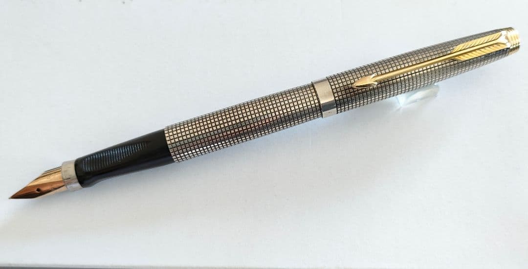 パーカー 万年筆 75 スターリングシルバー 極細字 おまけ付 送料無料