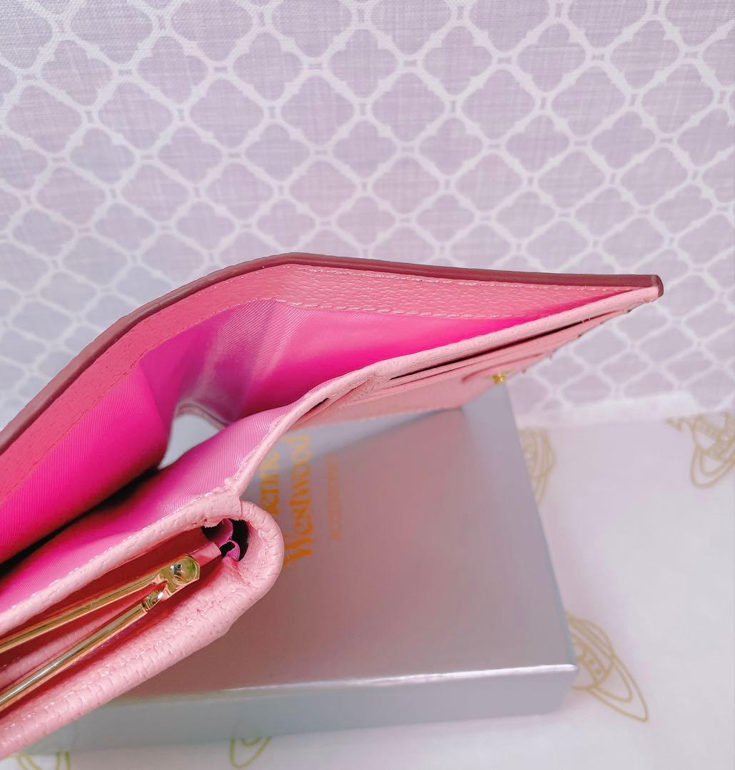 可憐♡ショッパー付】新品 Vivienne Westwood 二折財布 ピンク