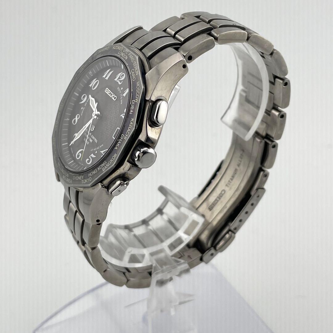 セイコー　ラジオウェーブコントロール　電波ソーラー　腕時計　動作未確認