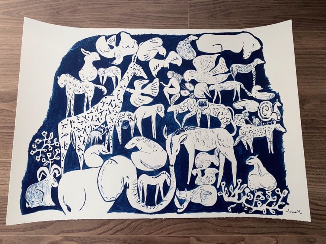 mina perhonen ミナペルホネン ポスター life puzzle life puzzle